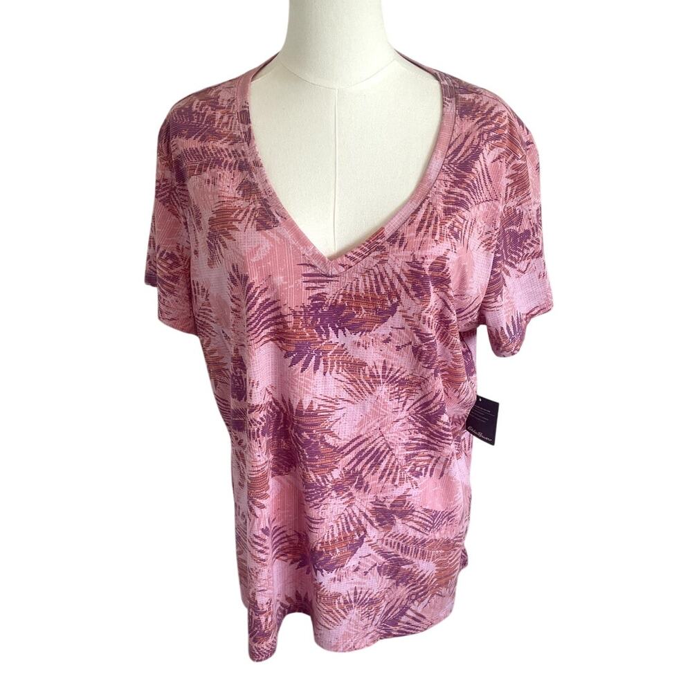Eddie Bauer Coast and Climb Collection V-neck Short Sleeve Top Sz 2XL. NWT